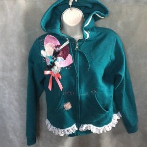 OOAK Funky Decorated Hoodie